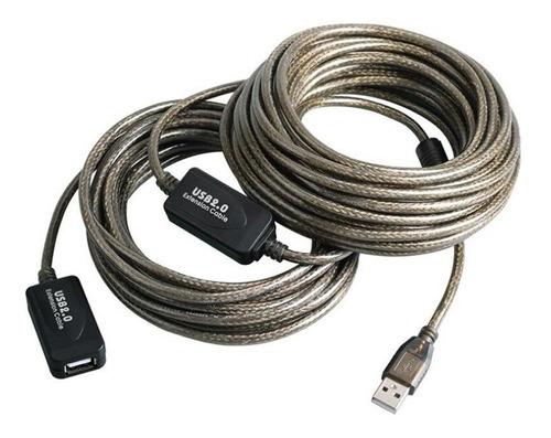 Cable Extension 15mts Usb 2.0 Activo Sin Perdida/ Madidino