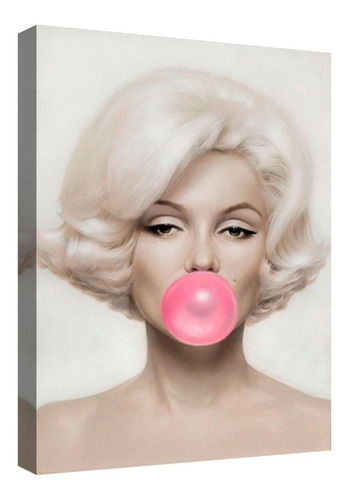 Cuadro Decorativo Canvas Moderno Marilyn Monroe Chicle