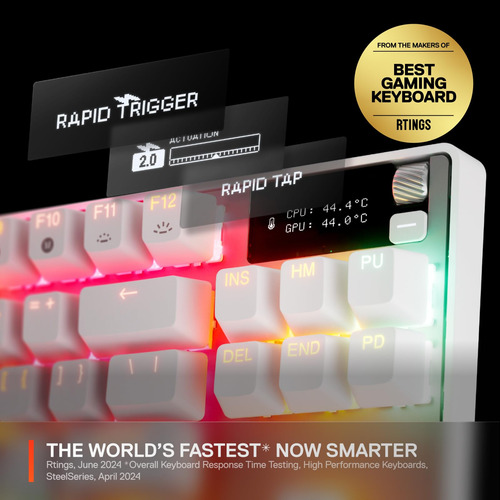 Teclado Steelseries Apex Pro Tkl Gen 3 Blanco Omnipoint 3.0