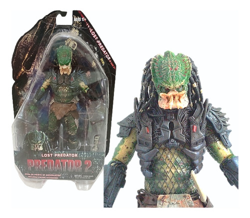 Muñeca Neca de Lost Predator 2, cara de 30 cm, cara rara, sellada