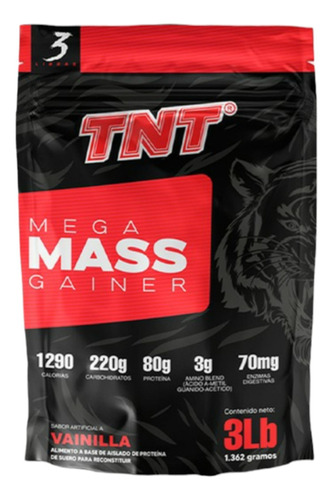 Tnt Mega Mass Gainer 3 Lb - Unidad a $78000