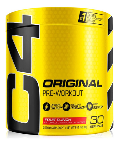 C4 Original Pre Workout 60 Servicios Cellucor Pre Entreno