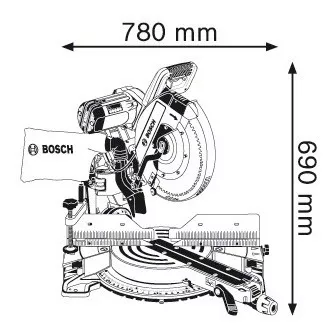 Ingletadora Telescopica Bosch GCM 12 GDL 1800W 12”