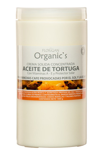 Crema Protectora Concentrada Aceite De Tortuga 1kg Florigan®