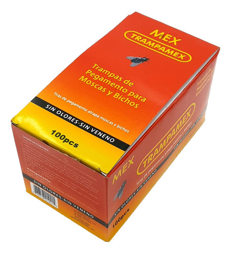 50 Trampas Pegamento Para Moscas Pegamoscas Atrapamosca G