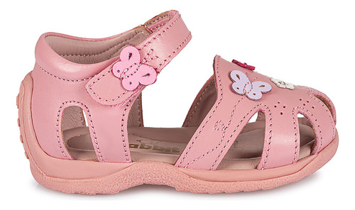 Sandalia D'orsay Casual Niña Cuero Rabbit Rosa Mia-225