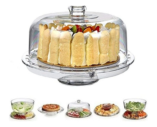 Hblife 6in1 Soporte De La Torta De Acrilico Plato De Porcir