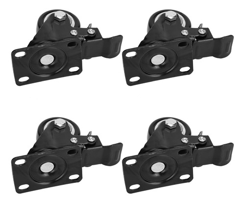 4 Ruedas Resistentes Con Freno Ruedas Universales Silencios
