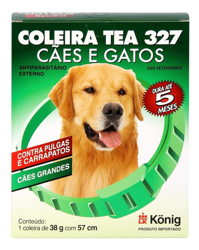 Coleira Antipulgas E Carrapatos König  Cães Grandes