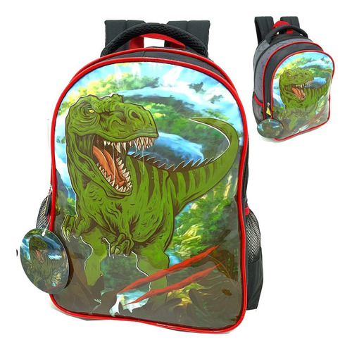 Mochila Escolar Infantil Dino Dl1391