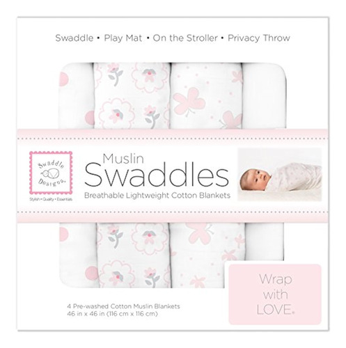 Mantas 4 piezas Muselina Swaddledesigns Swaddle, Twinkle &