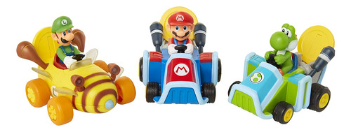 Juego De Vehículos Super Mario Coin Racers Cars, Paquete De