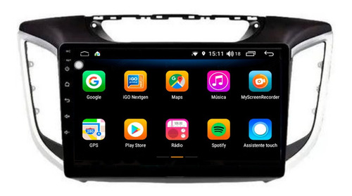 Stereo Multimedia Android Gps Hyundai Creta 2016/2019