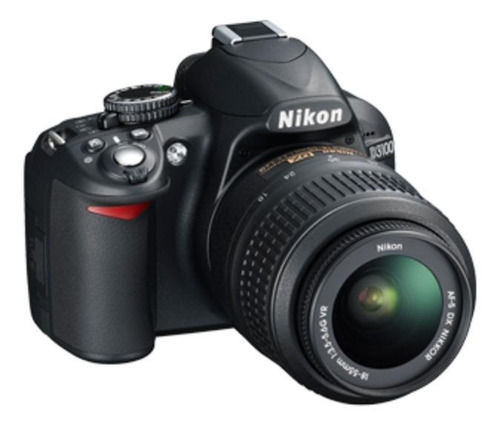 Nikon Kit D3100 + lente 18-55mm VR DSLR cor preto