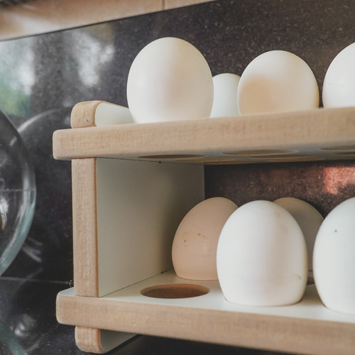 Imagen 4 de 4 de Huevera De Madera 24 Huevos -diseñamos Y Fabricamos