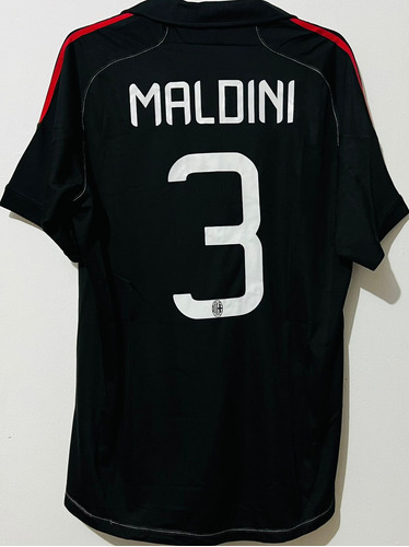 Jersey Milan 2013 Tercero Negro Rossoneri Paolo Maldini