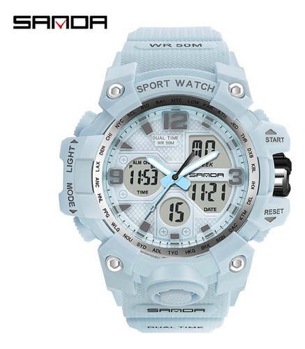Relojes De Pulsera Transparentes De Moda Con Alarma Led A Pr