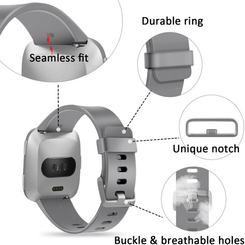 Imagen 3 de 9 de 3 Mallas Para Reloj Fitbit Versa / Versa 2 / Talle Small
