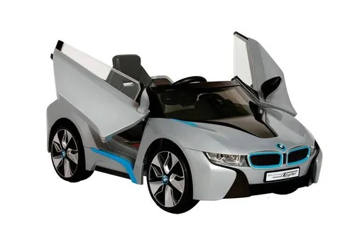 Carro a bater a para ni os Prinsel BMW i8 color plateado 110V