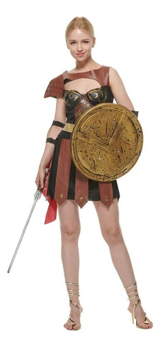 Disfraz De Gladiadora Medieval Para Mujer, Cosplay De Guerre