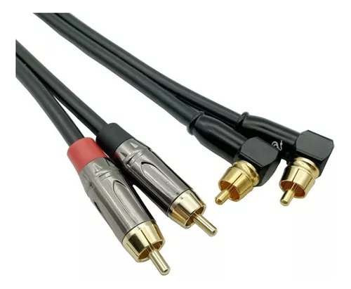 Cable Rca Audio 75cm, Hifi Cobre Ofc Conectores Rca In Y Out