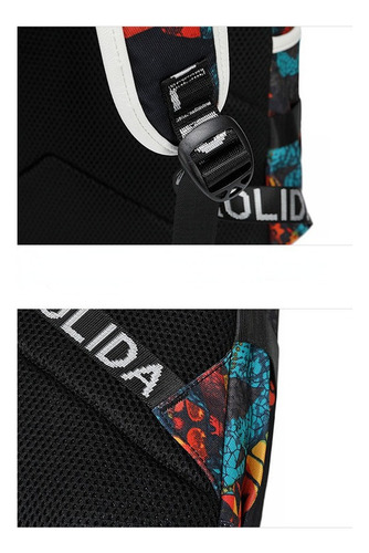 A Mochila Mujer Moda Multifuncional Estampado Casual Hombres