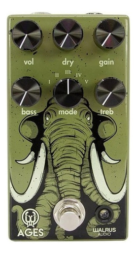 Pedal Ages Walrus Audio Five State Overdrive para verde-musgo