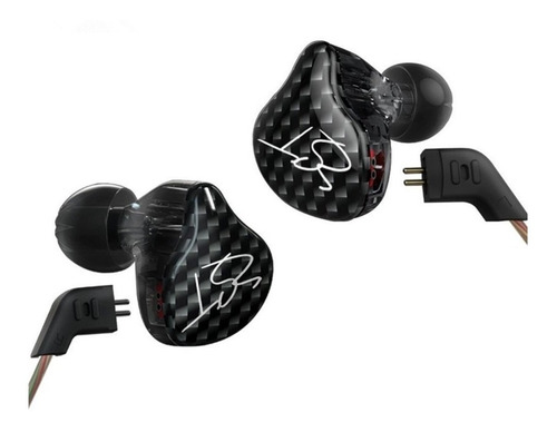 Auriculares in-ear KZ ZST with mic black