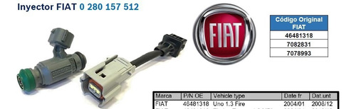 Inyector Fiat Uno Palio Siena 1.3 Fire Mpi 8v 16v