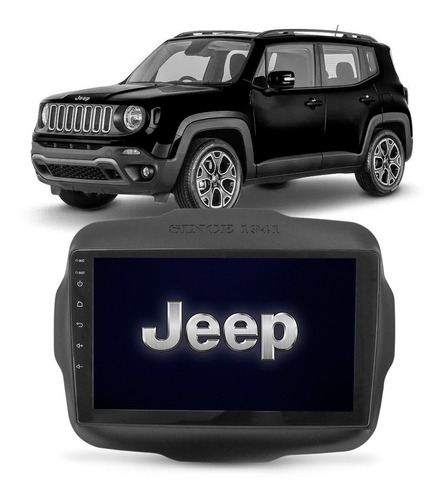 Kit Central Multimidia Bluetooth Mp8 Jeep Renegade + Moldura