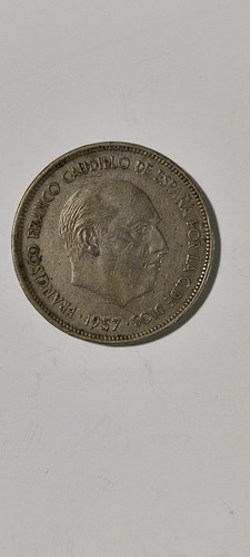 Moneda De 25 Pesetas 1957