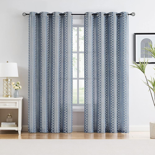 Cortinas Semitransparentes Fragrantex De 84 Pulgadas De Larg