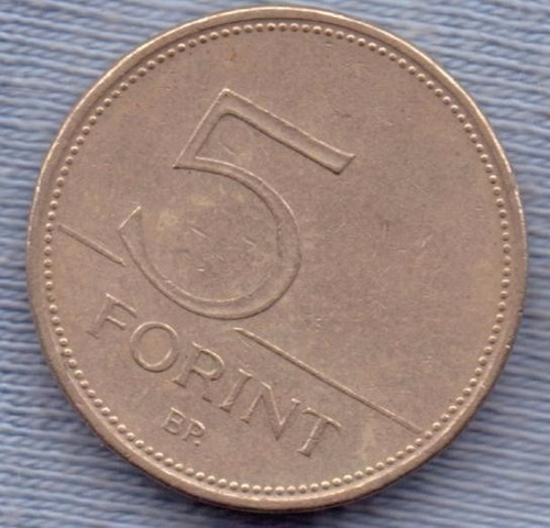 Imagen 2 de 2 de Hungria 5 Forint 1995 * Garza *