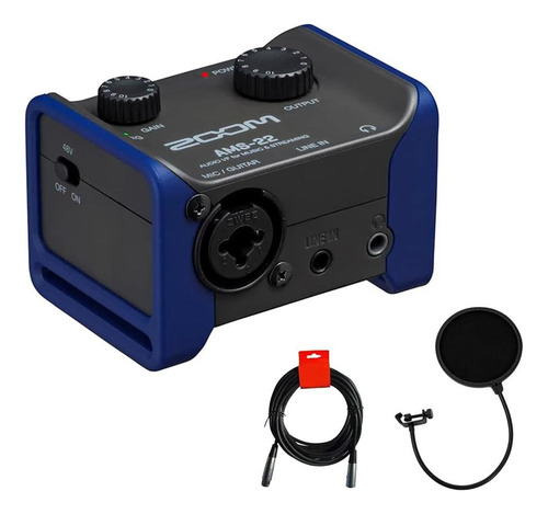 Dissipador De Interface De Áudio Usb Zoom Ams-22 2x2 Com Pop