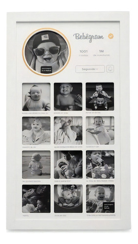 Marco de fotos Bebegram para bebés de 1 año - Imaginarium