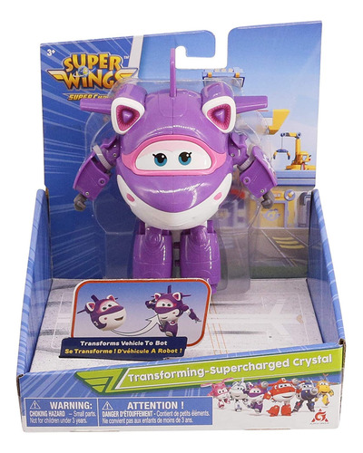 Avión De Cristal Supercargado Super Wings 5 Transforming