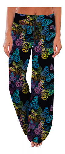 Pijama G Pants Para Mujer, Cómodo E Informal, Estampado Flor