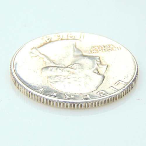 Moneda De Plata Quarter Dollar 1964 (Usado)