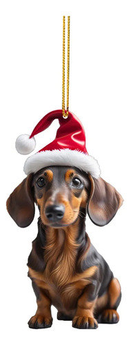 Colgante De Halloween O Navidad (perro Salchicha), 7 Piezas