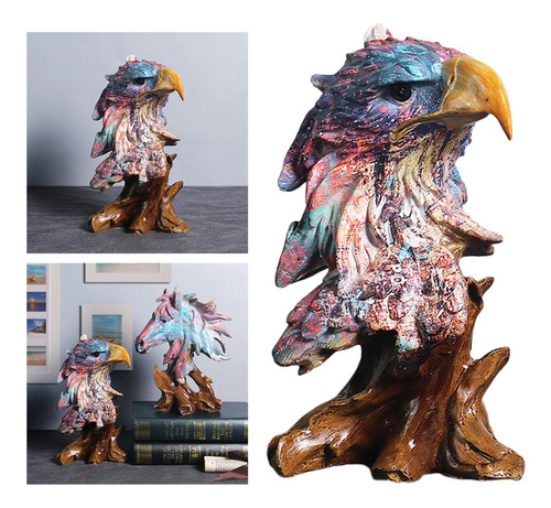 Chic Animal Figurita Escultura Ornamento Oficina Águila