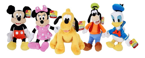 Disney Gang - Puf De Peluche De Mickey Minnie Mouse Donald