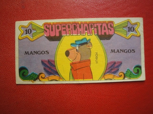 Figuritas Mangos Super Chapitas Oso Yogui Año 1972