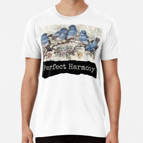 Remera Perfect Harmony Blue Birds Cantando Juntos Diseño ALG