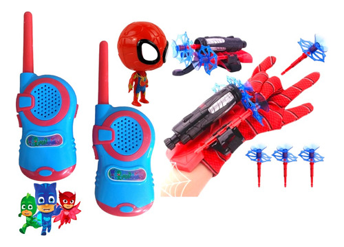 Walkie-talkies + Luva Lançadora De Teia Homem Aranha !!!