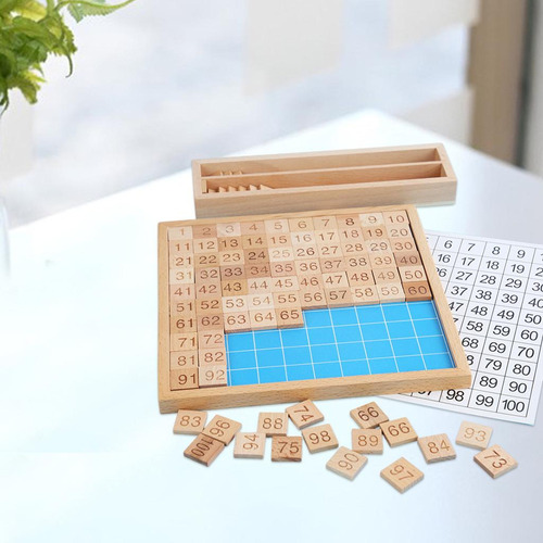 Montessori 1-100 Tablero Numérico Juguetes Juguetes