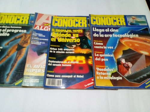 Revistas Conocer Y Algo Nuevo Españolas De Los 80 Lote X 5
