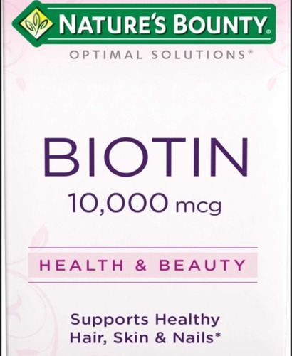 Biotin 90 Unidades Control Cabello Caída Tratamiento