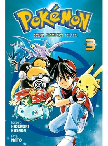 Manga Pokemon N° 3 Red Green Blue - Hidenori Kusaka - Panini