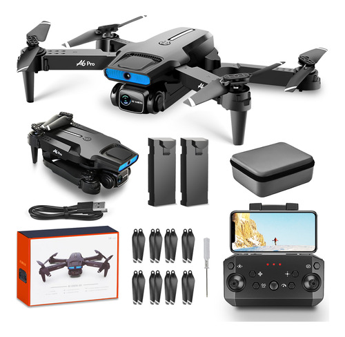 Hhd A6 Pro Gps Drone Para Principiantes Con Cámara 2k, Trans