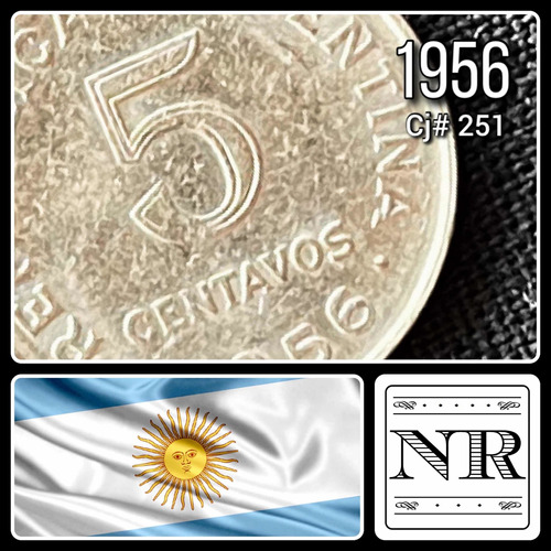 Argentina - 5 Centavos - Año 1956 - Cj #250 - Km #50